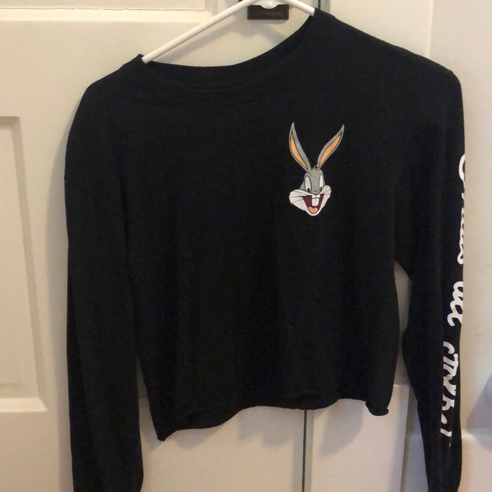 Black long sleeve bugs bunny shirt
